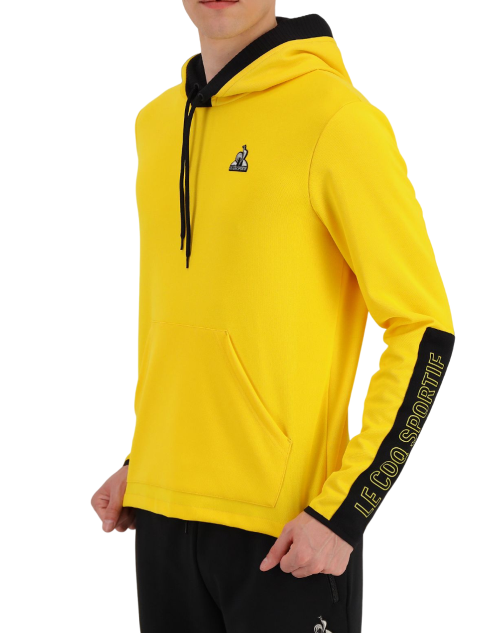 Мужская теннисная кофта Le Coq Sportif TECH Hoody N°1 SS23 - желтый