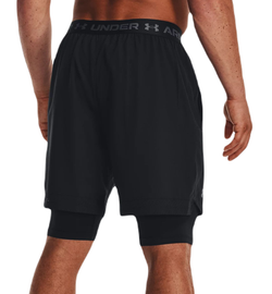Мужские теннисные шорты Under Armour Vanish Woven 2-in-1 Shorts - black/pitch gray