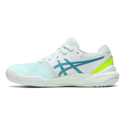 Детские теннисные кроссовки ASICS Gel-Resolution 9 GS All Court Shoe Kids - White, Turquoise