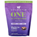 VitaHustle, One Superfood Protein, протеин из суперфудов, со вкусом голубики, 615 г (1,35 фунта)