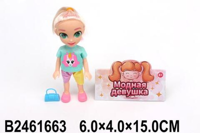 Кукла тип Модель-мини с аксессуарами, пакет D479