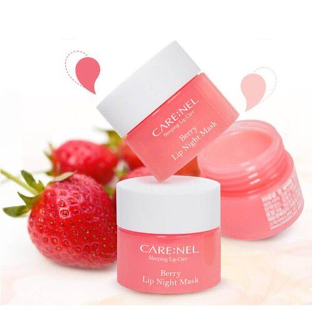 Маска ночная для губ с ароматом ягод  Care:Nel Berry lip night mask, 5г