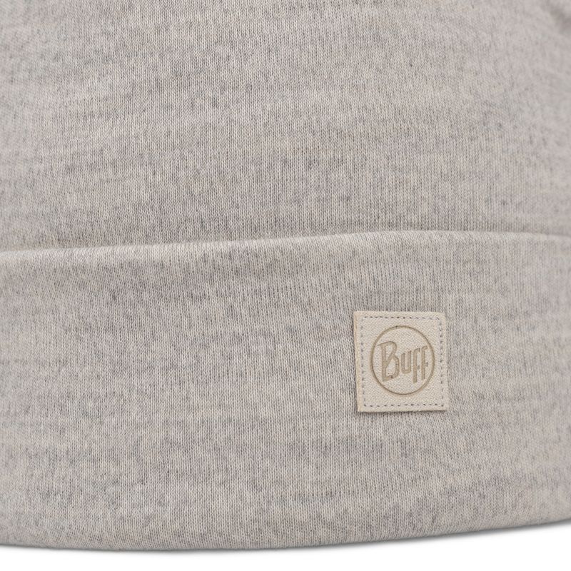 Шапка шерстяная Buff Merino Heavyweight Solid Cloud Фото 4