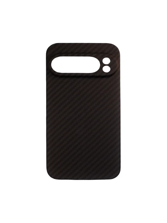 Карбоновый чехол для Google Pixel 10 Pro черная полоска (Black)