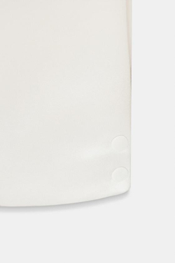 ZARA БРЮКИ BARREL ИЗ АТЛАСА, ЭКРЮ