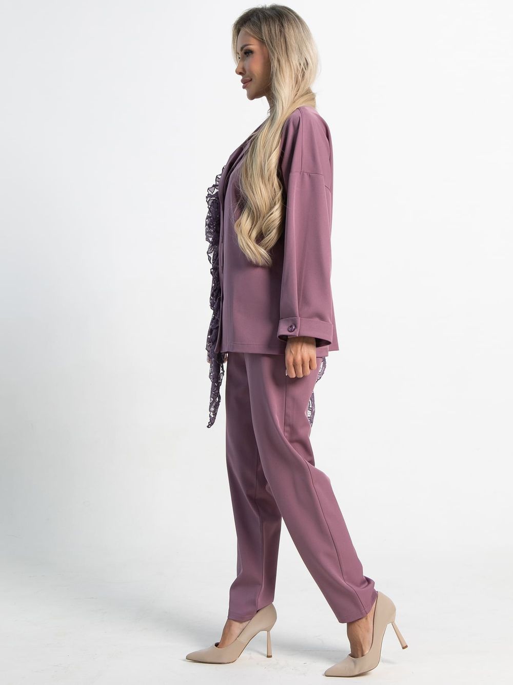 Костюм брючный Стилизация (нежно-розовый) К15332-4М LT Collection