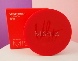 Тональный кушон с матовым финишем. Missha Тон 21 Velvet Finish Cushion SPF50+ PA+++№21 15 гр.