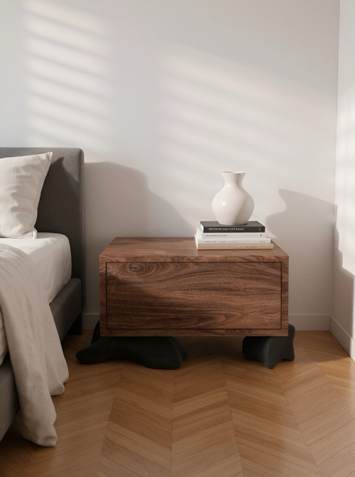 Тумба прикроватная на камнях XL