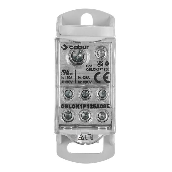 Клеммный (распределительный) блок 1-полюс 125A Schrack Technik IKBC1035--