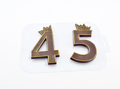 Форма для шоколада "Королевские Цифры 45"