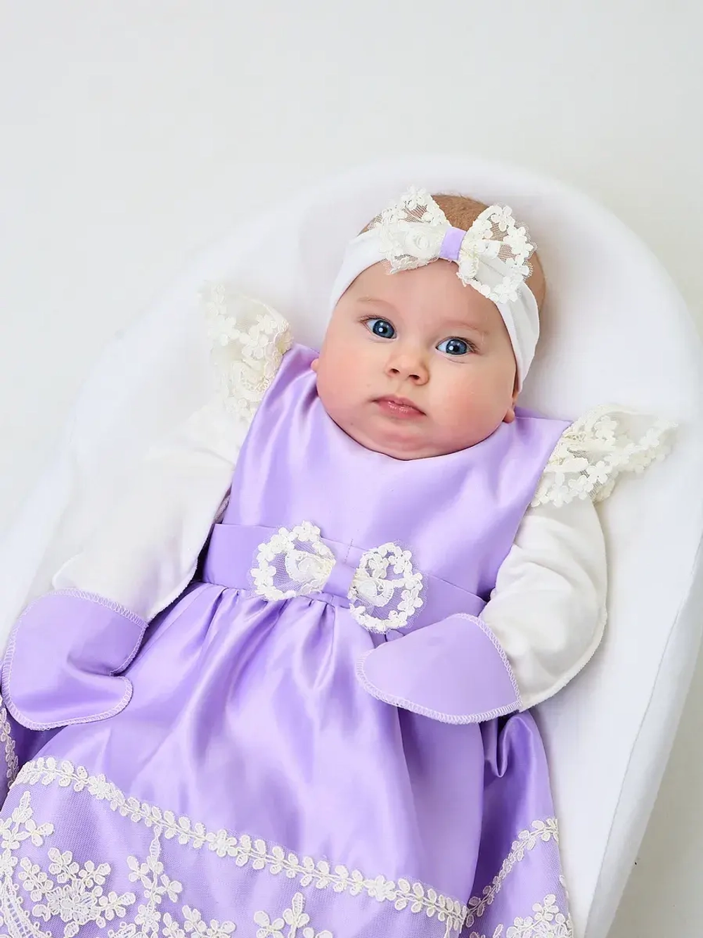 платье для новорожденной на выписку