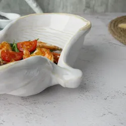 Салатник 325 мл 24,5*16 см h7 см Gray Shell Frutti di Mare P.L. [1]