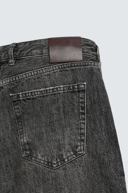 ZARA ДЖИНСЫ FLARE FIT С ЗАНИЖЕННОЙ ТАЛИЕЙ, УГОЛЬНЫЙ