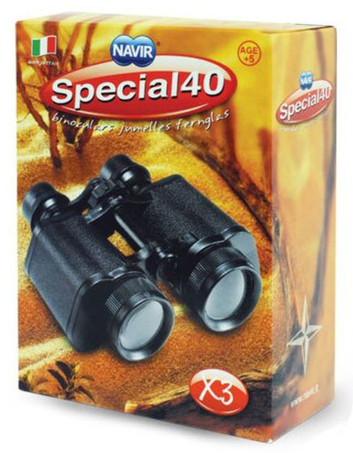 Бинокль детский Navir «Полевой» 3x, черный, без футляра