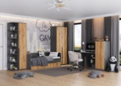 Шкаф 2-х створчатый для одежды МС "Стил"