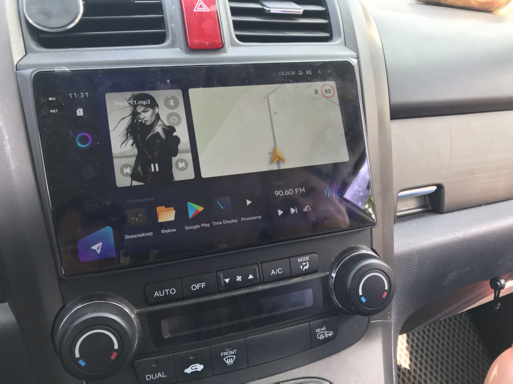 Магнитола для Honda CR-V 3 2006-2012 - Teyes CC3-2K-360 на Android 10, 2K QLED, 6Гб+128Гб, CarPlay, 4G SIM-слот, 4 камеры в комплекте