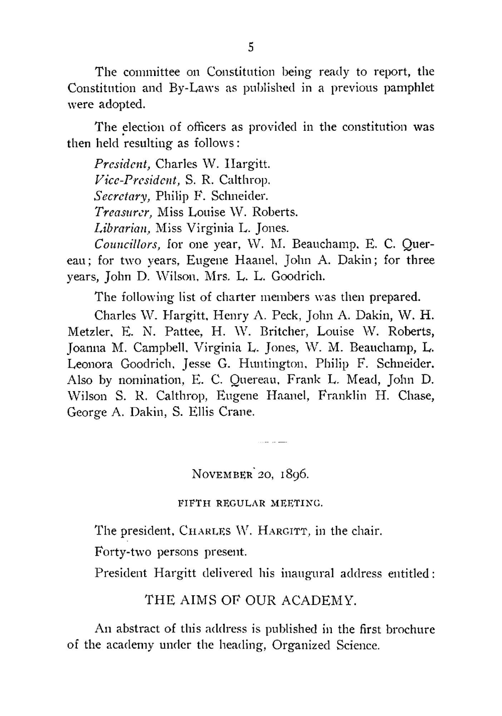 Proceedings of the Onondaga Academy of Science. Volume 1 | Onondaga Academy of Science