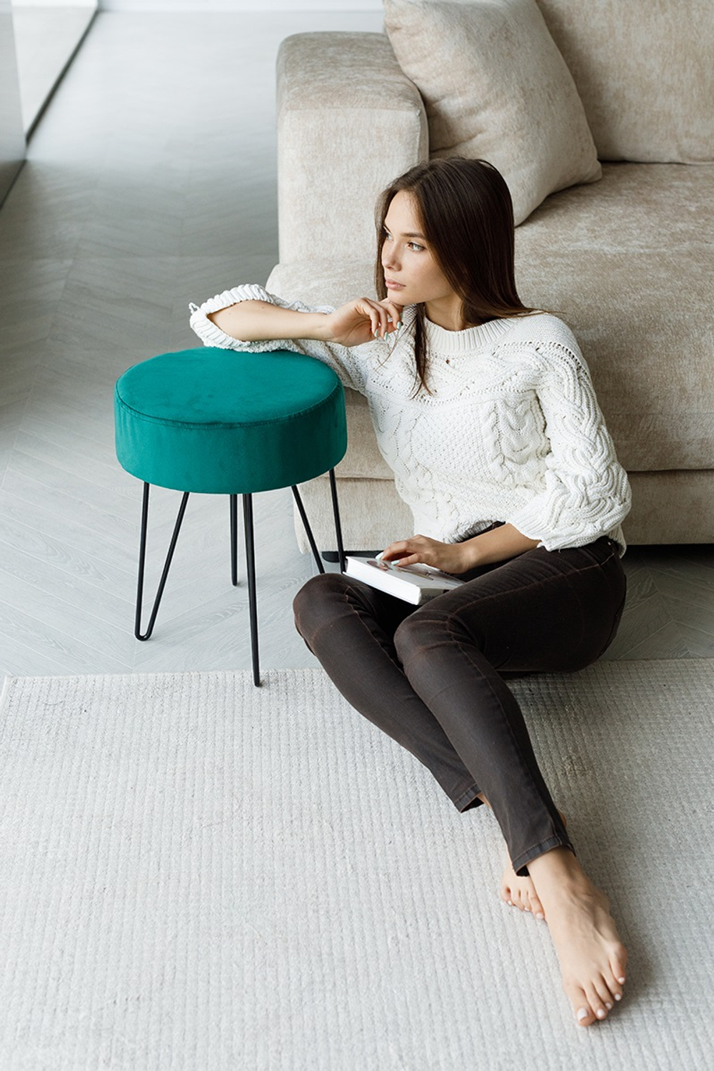 Пуф Тесла Зеленый