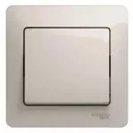 Schneider Electric Glossa Молочный Выключатель 1-клавишный схема 1, 10AX, механизм IP20 скрытая установка 369924