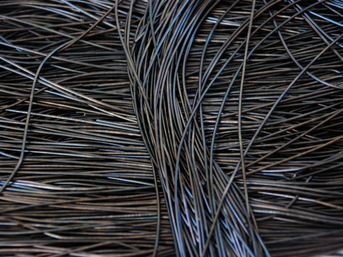 Канитель гладкая графит 1мм