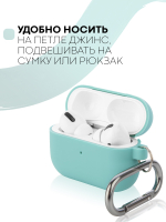 Чехол КАРТОФАН для Apple AirPods Pro (арт. AIRPRO-SLIM-SILICON-01-COASTBLUE)