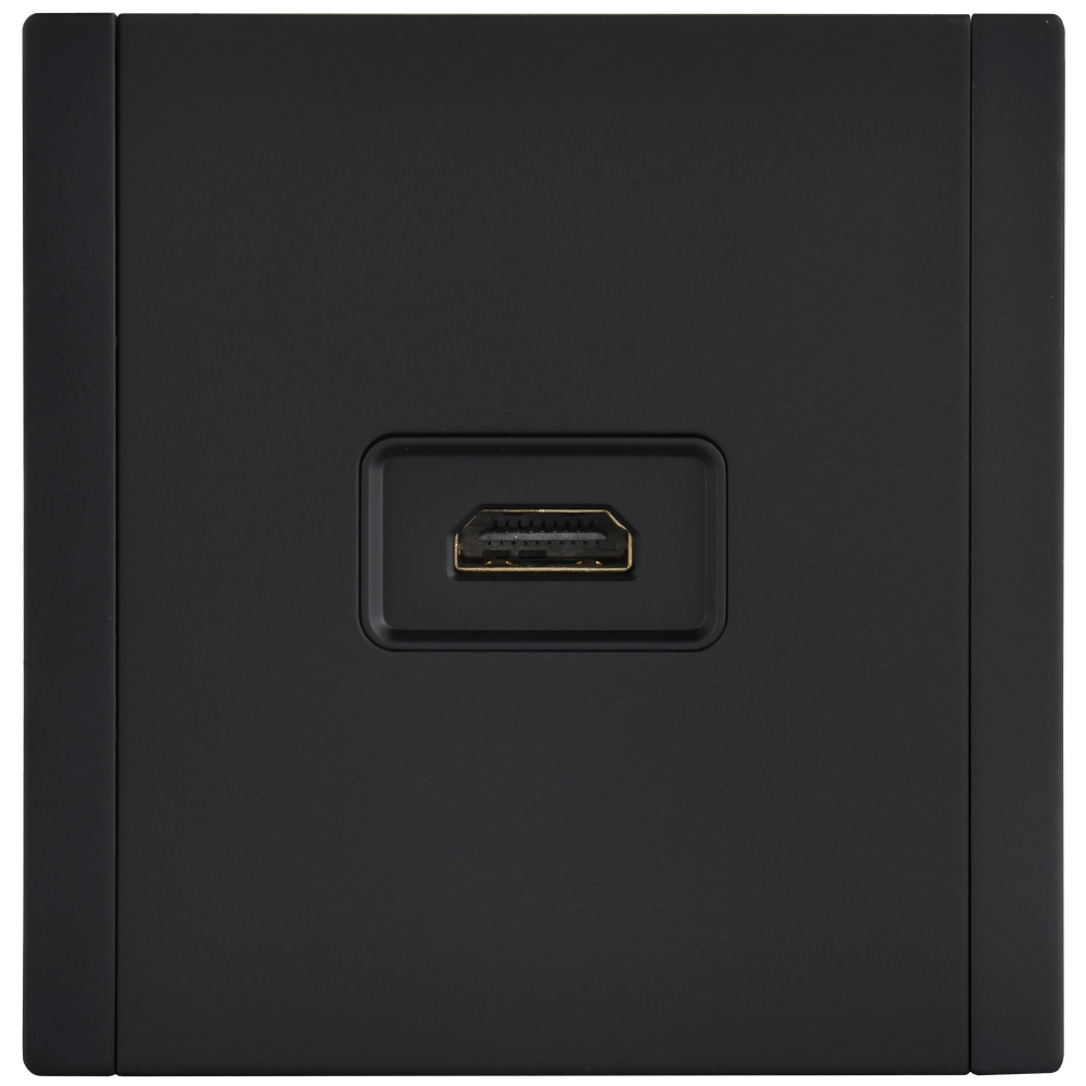 FORTE&PIANO Розетка HDMI FP140M металл черный IEK