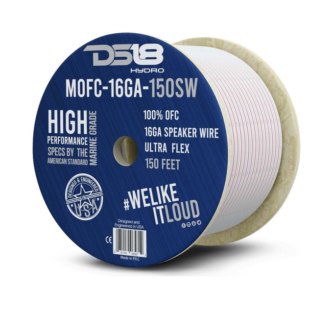 Акустический провод из 100% меди для морского применения 16-GA 45 м. красный MOFC16GA150SW, DS18