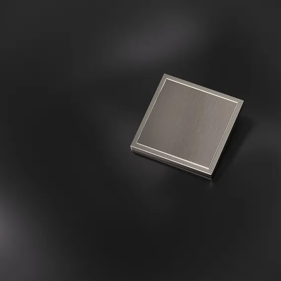 Клавиша для выключателя/переключателя одноклавишного, S70 Metal (никель) vlsm000111