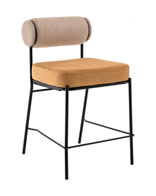 Стул полубарный Ponpoun бежевый терракотовый