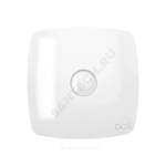Вентилятор накладной D100 с обратным клапаном белый DICITI RIO 4C
