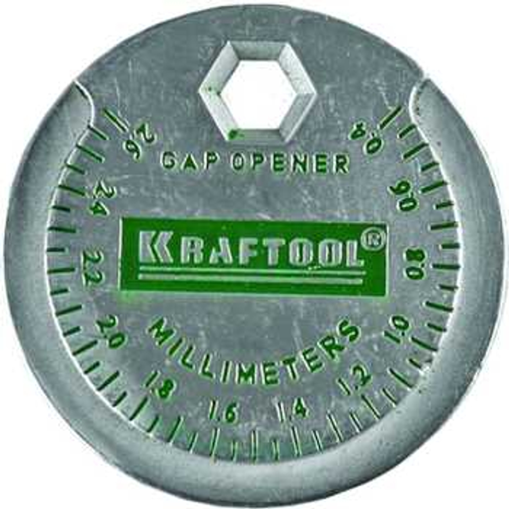 Измеритель зазора свечи с градуировкой, 0,4-2,6мм, KRAFTOOL, 43258