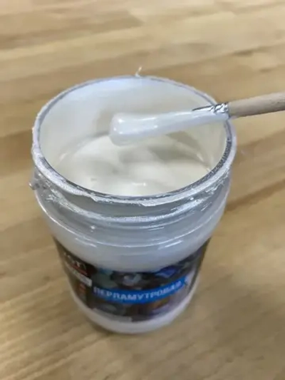 Краска для декора универсальная перламутровая VGT серебристо-белый 0,23 кг