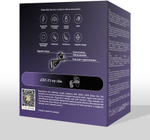 Черная насадка на пенис SVibe Jovi с пультом ДУ (Цвет: черный)