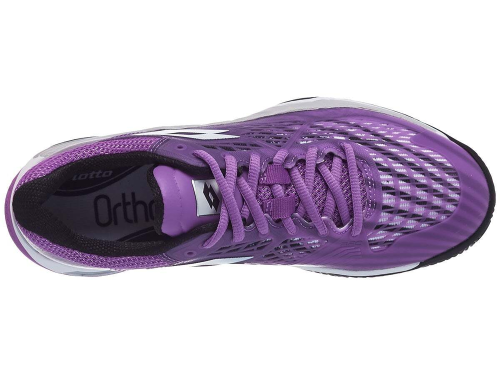 Женские Кроссовки теннисные Lotto Mirage 100 Clay W - bellflower/all black/silver metal