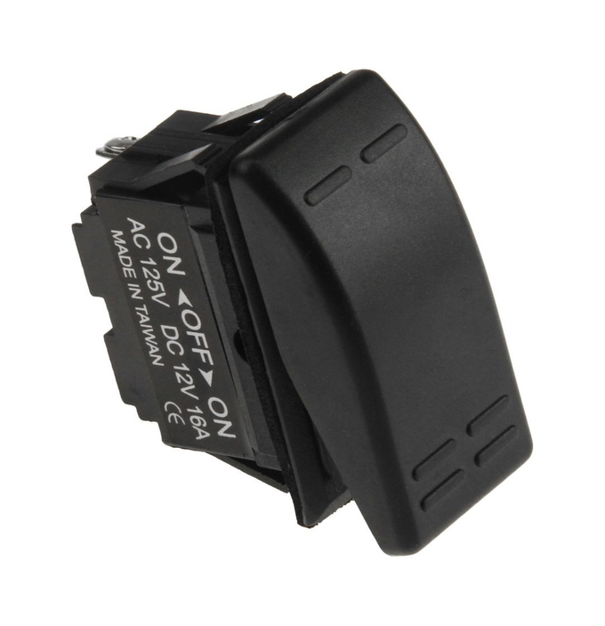 Переключатель трехпозиционный ON-OFF-ON 12 В/16А 3Р