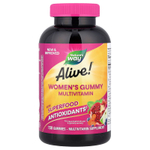 Nature's Way, Alive!®, жевательные мультивитамины для женщин, с ягодным вкусом, 150 жевательных таблеток