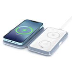 Складная зарядная станция MagSafe LYAMBDA Premium Effetto для iPhone, Apple Watch и AirPods (LMS301) Беспроводная зарядка: Qi 15 Вт, Qi 3 Вт, магнитное крепление для зарядки Apple Watch (Qi 3 Вт). Проводная зарядка: нет. Сертификация MFi