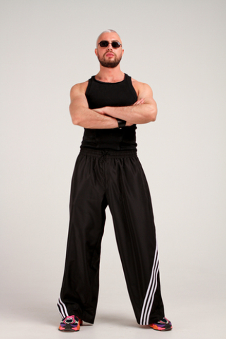 Штаны с лампасами crystal мужские