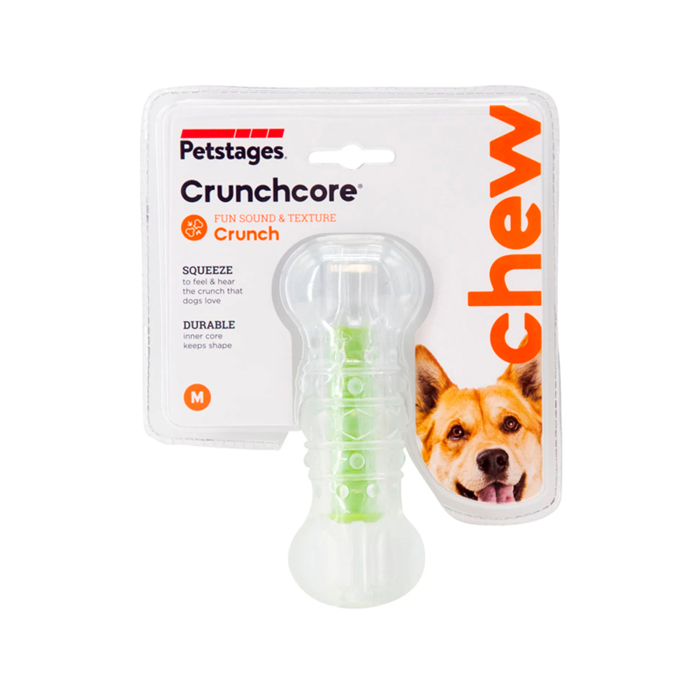 Игрушка для собак Petstages Crunchcore M "Хрустящая косточка", 12 см