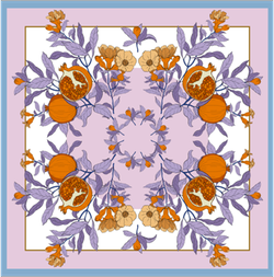 Платок двойной печати 64x64 см AV-AM50201