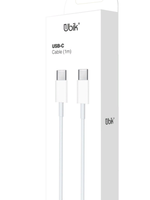 Кабель 1m type-c/type-c 2A UC20W UBIK white