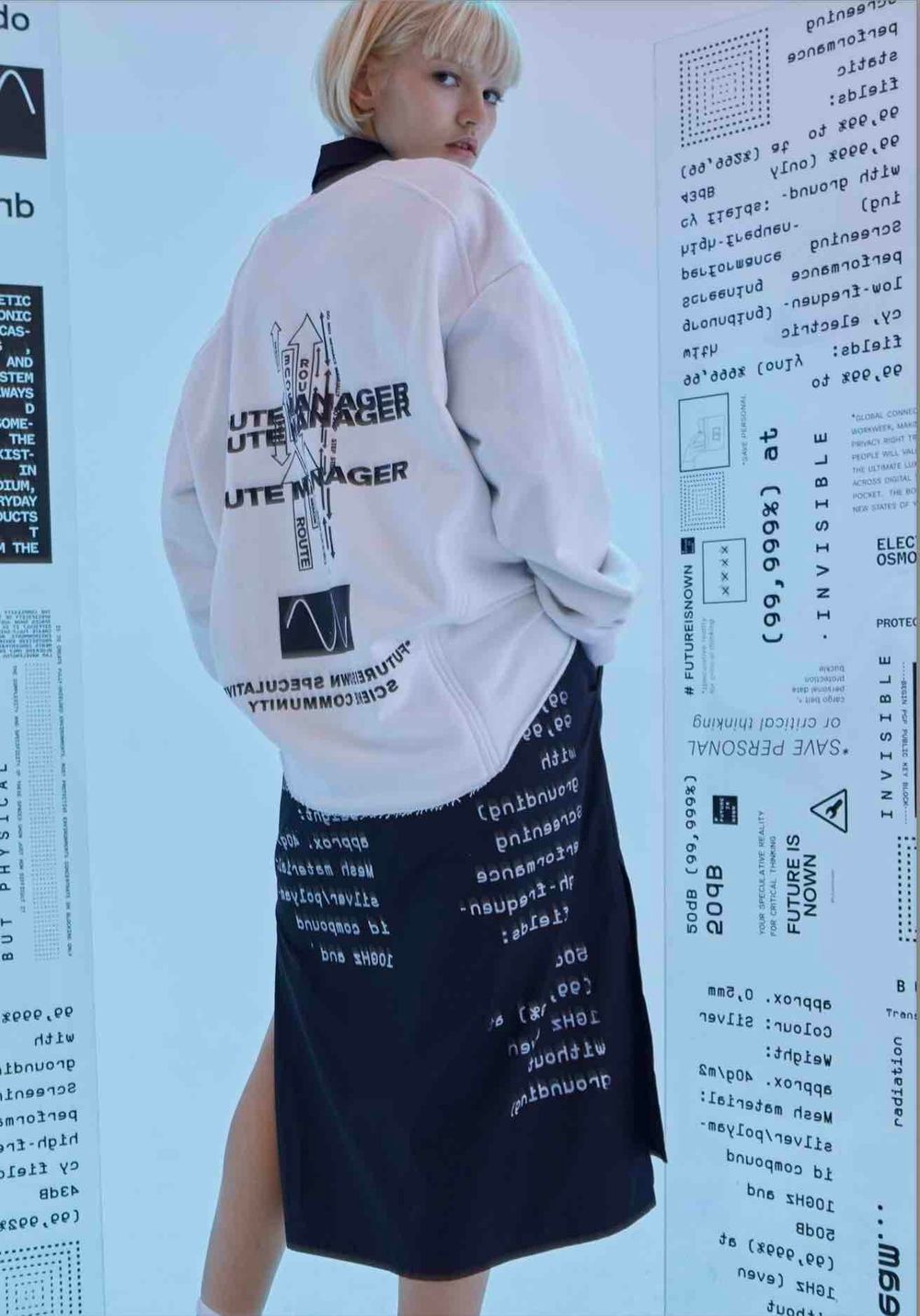 Толстовка Futureisnown Route manager #1 Белая