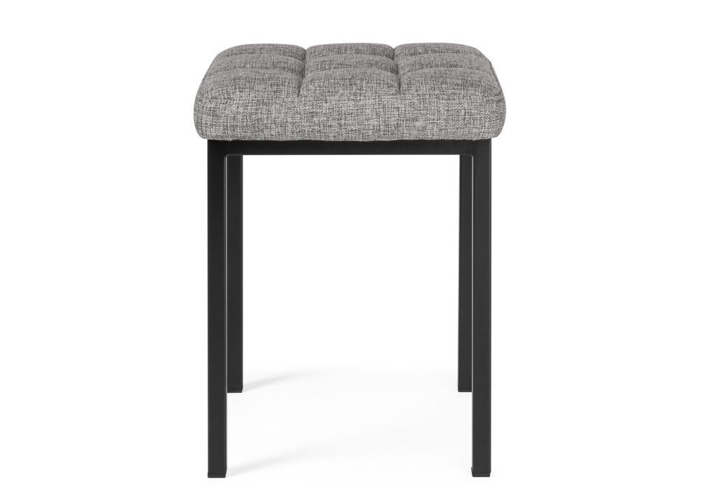 Табурет Байя рогожка графит / черный матовый