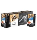Влажный корм Sheba Pleasure для взрослых кошек, лосось, ломтики в соусе, 24 шт x 85 г