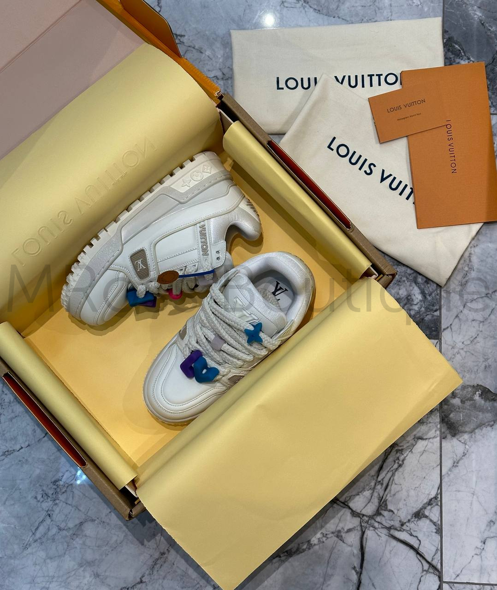 Белые кроссовки LV Trainer Maxi Louis Vuitton