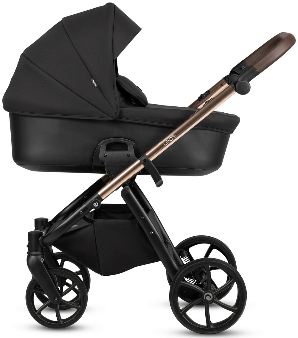 Детская коляска Tutis Leo 3 Plus 3 в 1 с автокреслом Beno Black 1582201 Black