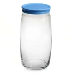 Банка CESNI 1500мл с голубой пласт.крышкой