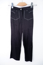 Брюки атласные со стразами на 8 лет, новые