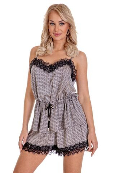 Пижамный комплект Bizu (Размер: XXL) (Цвет: черный с бежевым)