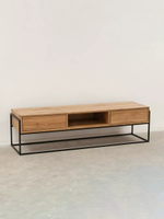 Тумба под телевизор 160 напольная из дикого дуба